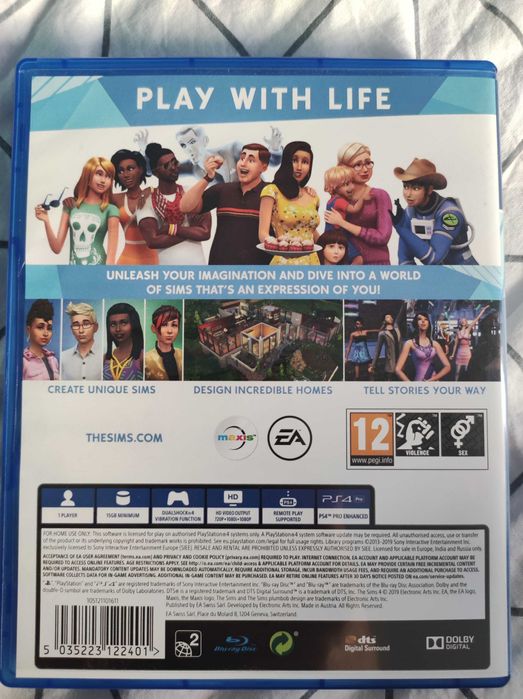 Sims 4 видеоигра за ps4