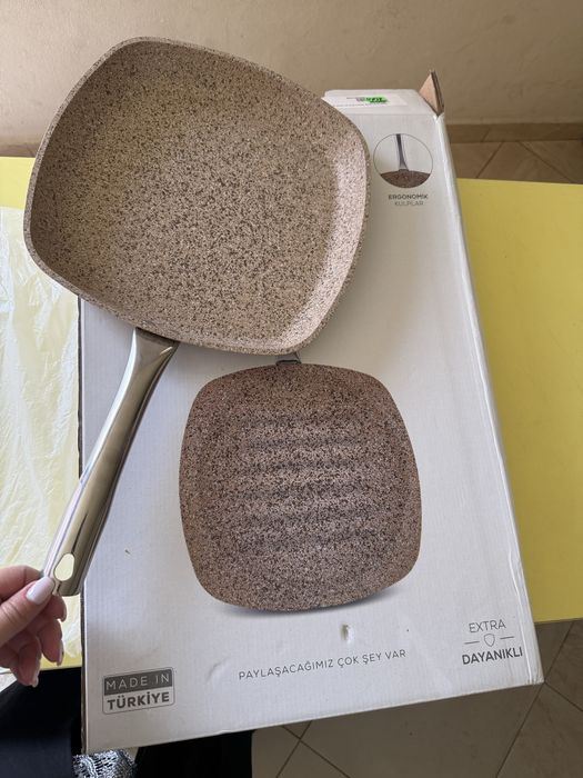 Tigaie pentru gratar Wood bio granit 28 cm