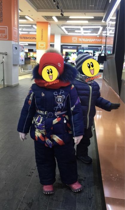 Зимний комбинезон на девочку 98