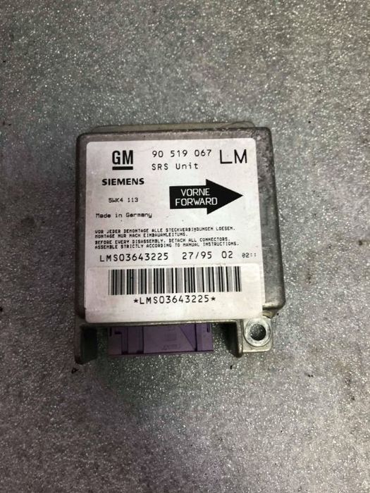 calculator airbag opel astra f 90519067