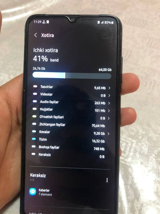 A03S 64Gb dakument karobka