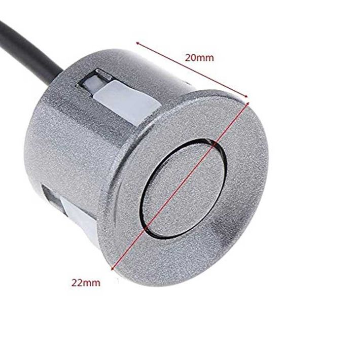 Парктроник с LED дисплей 8 датчика - Сив