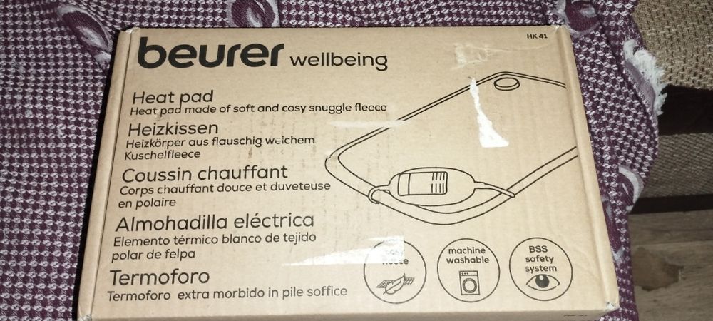 Pernă electrică Beurer cu 3 niveluri de temperatură