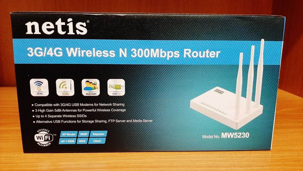 3G, 4G роутер для USB модемов или сотового телефона.