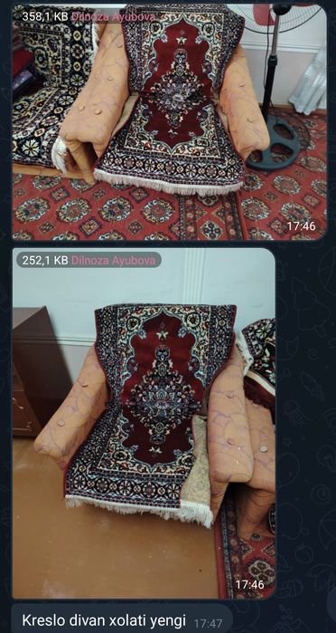 Kreslo, divan, shkaf, stol stul hammasi sotiladi