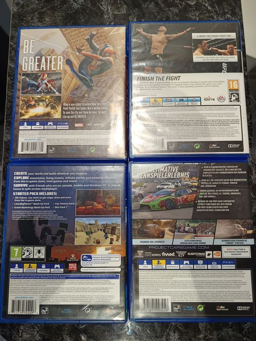 Jocuri PS4  Minecraft , Spiderman, PJ 2 , UFC