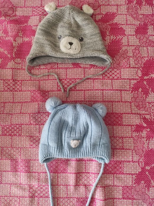 Теплые шапочки для мальчика