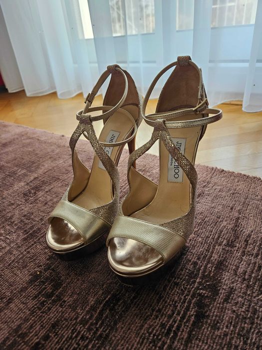 Оригинални Jimmy Choo сандали на ток – размер 37.5