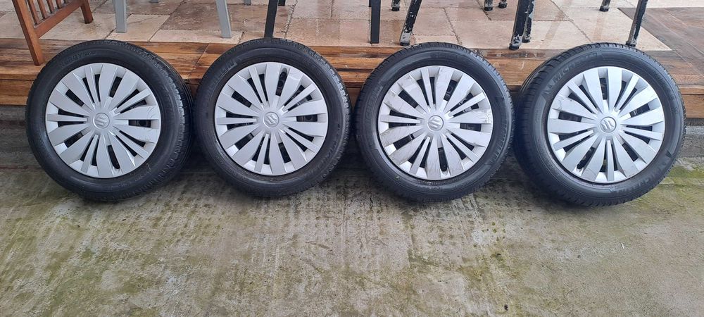 Roti Complete Suzuki – Anvelope Michelin 175/65 R15 – Jante Otel cu Capace Originale