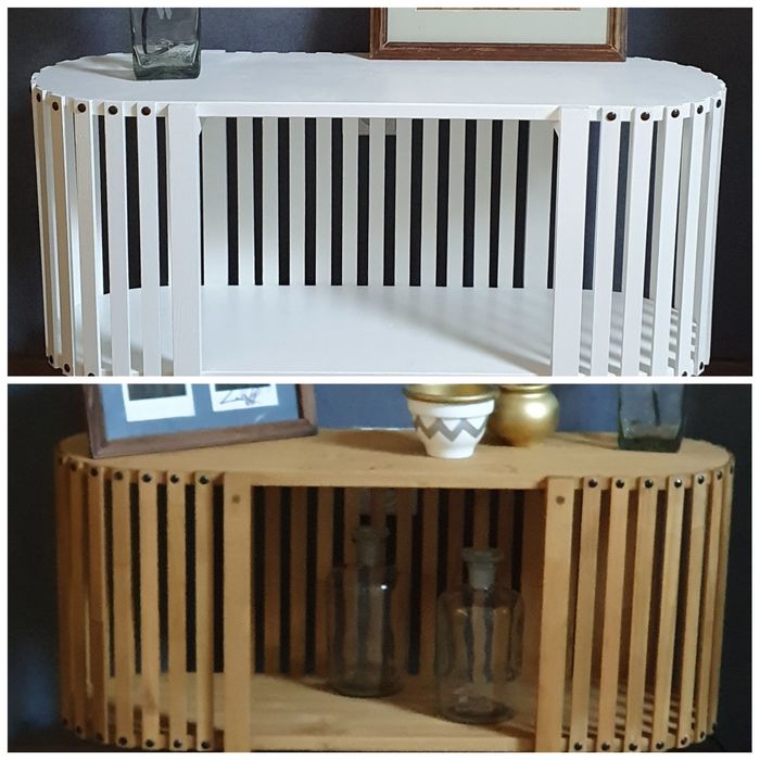 Дървена етажерка