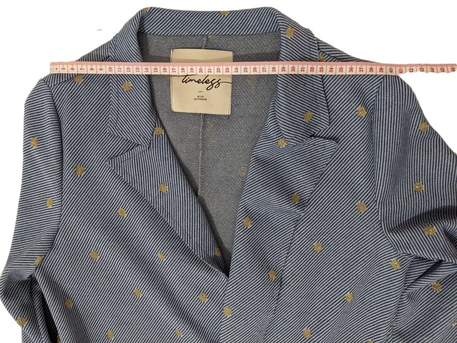 Sacou/Blazer WIYA, mărimea M, albastru cu detalii aurii