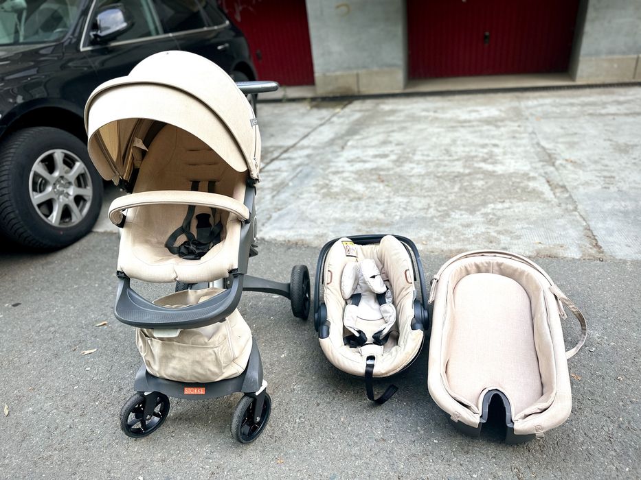 Cărucior Stokke Xplory 3 în 1 – Landou, Parte Sport și Scoică