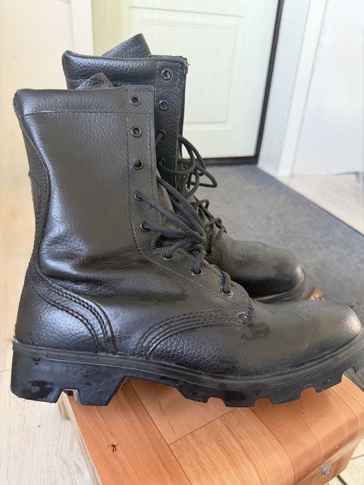 Берцы, летние, кожаные