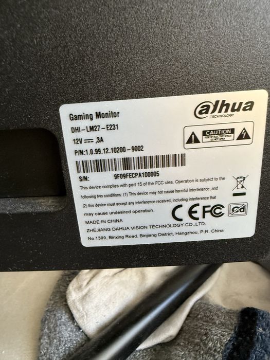 Монитор dahua 165hz 27inch