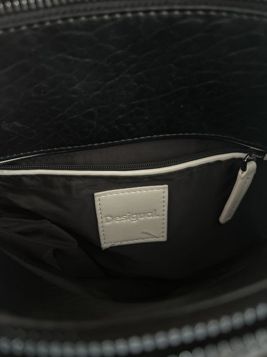 Desigual кожена раница Amorina Covasna, Черна