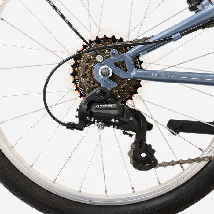 Bicicletă pliabilă Fold120 Gri - UNIC - (SecondHand) Decathlon