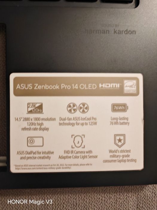 Palmrest si Ansamblu Display Asus Zenbook 14 Pro Oled