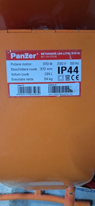 Betoniera 137L  370w 230v
