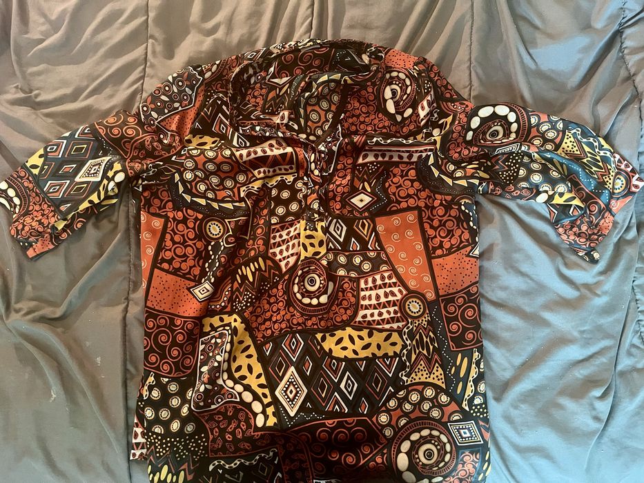 Афро риза рядък модел