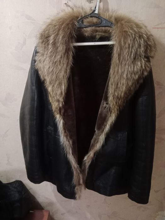 Кожаная дублёнка