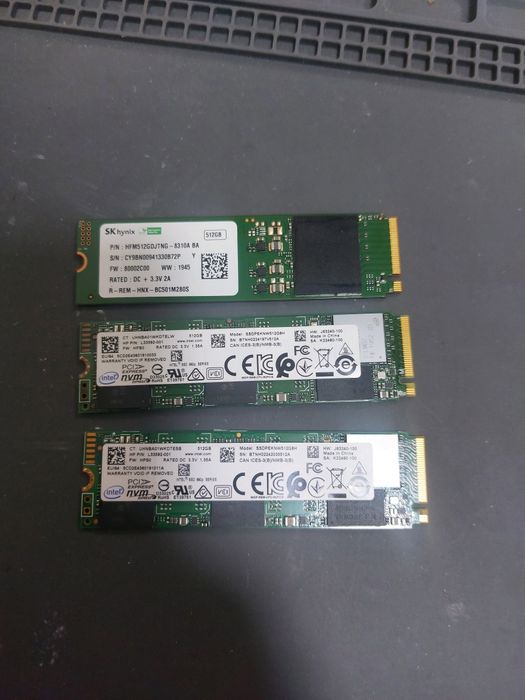 ССД 480/512 Сата и М2. Nvme