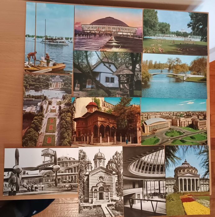 Set 100 cărți poștale alb-negru, necirculate, RPR