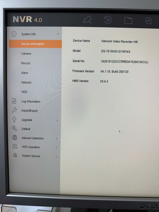 Vand NVR Hikvision DS‑7616NXI‑I2/16P/4S – 16 canale, 16 PoE, AcuSense 4S – Second-hand, funcțional – HDD 4TB inclus