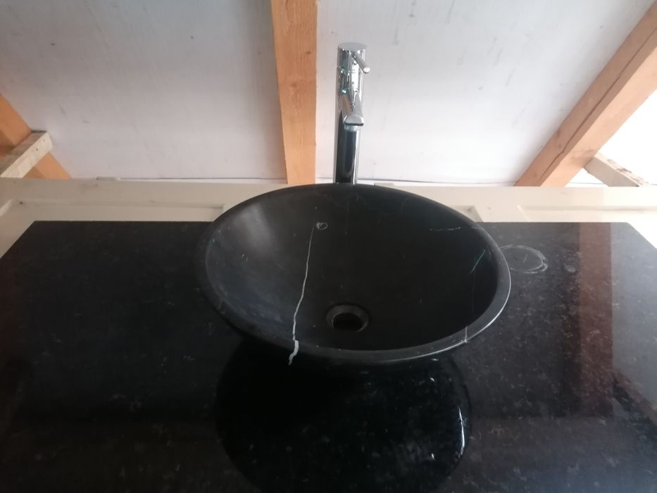 Set Lavoar circular marmura