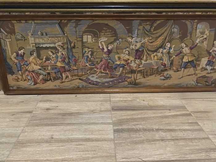 Eleganta tapiserie-Petrecere cu cavaleri la han-Olanda