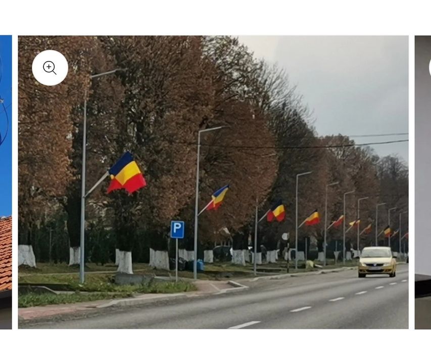 Steagul României cu prinderea pe stâlp