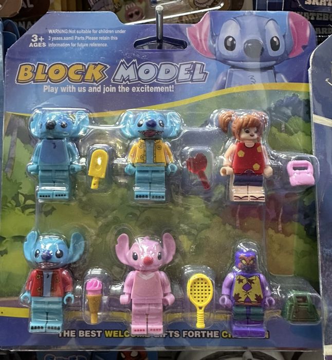 6 броя фигурки Лило и Стич с аксесоари, Lilo and Stitch