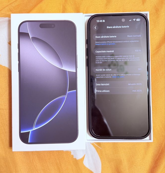 Iphone 16 Pro Max Full Box cu garanție