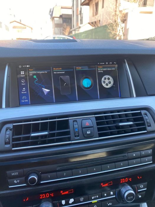 Navigatie Android Carplay BMW F10 F11 seria 5 Waze YouTube