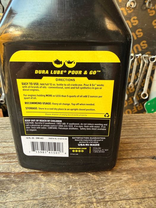 Dura Lube Tratament Motor SR3 – Original SUA, Diesel/Benzină