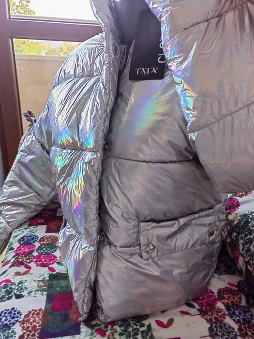 Ново! Дамско яке Tata Цвят Хром