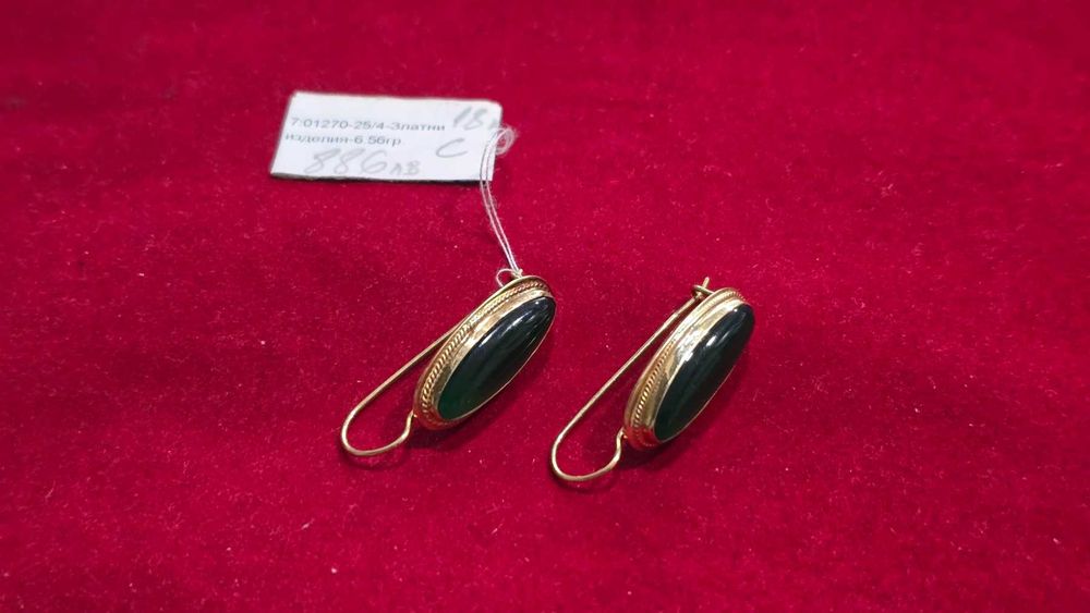 ***ПЕРФЕКТНИ***Златни дамски обеци 6,56гр 18к