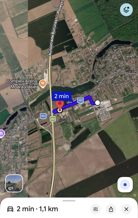 Teren Intravilan 1800mp - Moara Vlasiei la 2 minute de A3