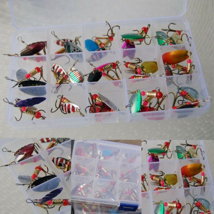 Лот 30 броя въртящи,Блесни,рибарски,риболов