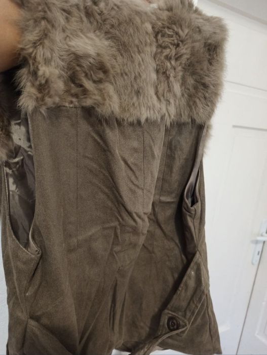 Елек от заешка кожа