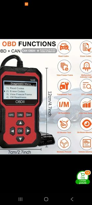 Aparat diagnosticare  auto