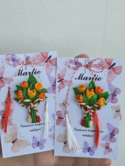 Mărțișoare din lut polimeric