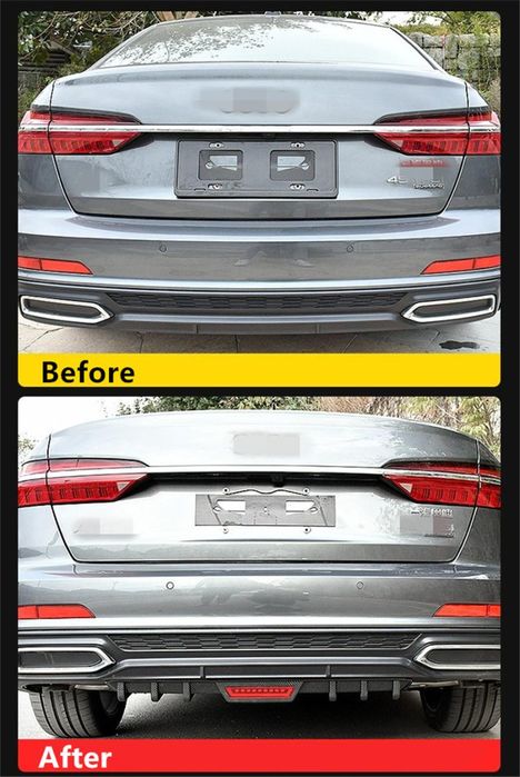 Универсална добавка за задна броня / дифузьор ЧЕРЕН Спойлер със задна