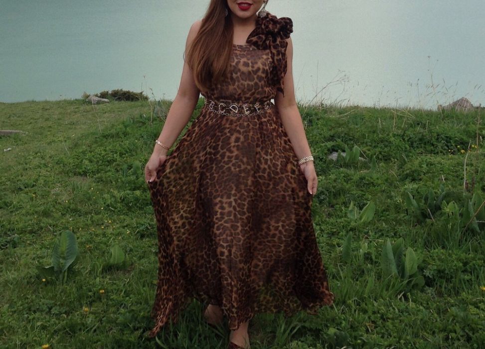 Леопардовое платье