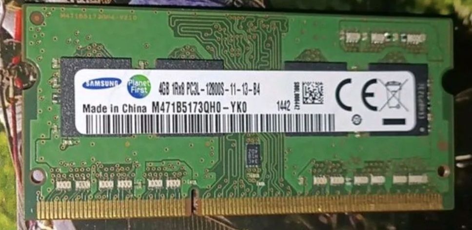 Ddr3l 1600mhz 4 gb va 2 gb  samsung, sk hynix