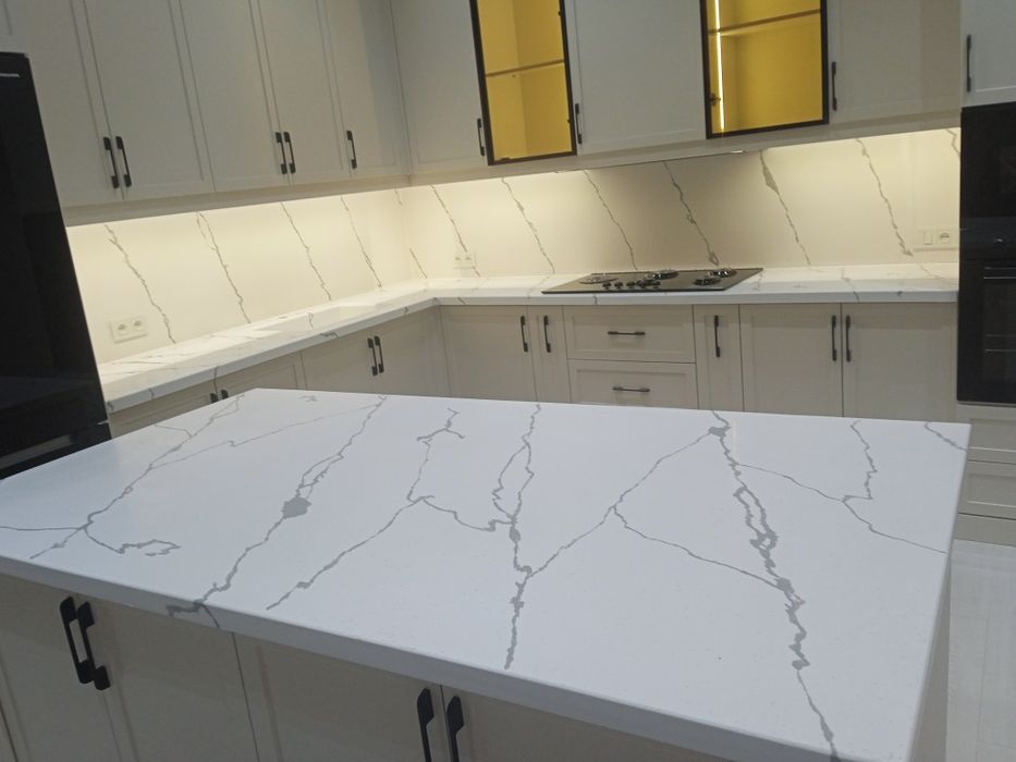 Куйма тош!! Литьевой камень из жидкого гранита. Кухня учун столешница