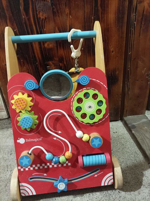 Дървен Уокър за бутане