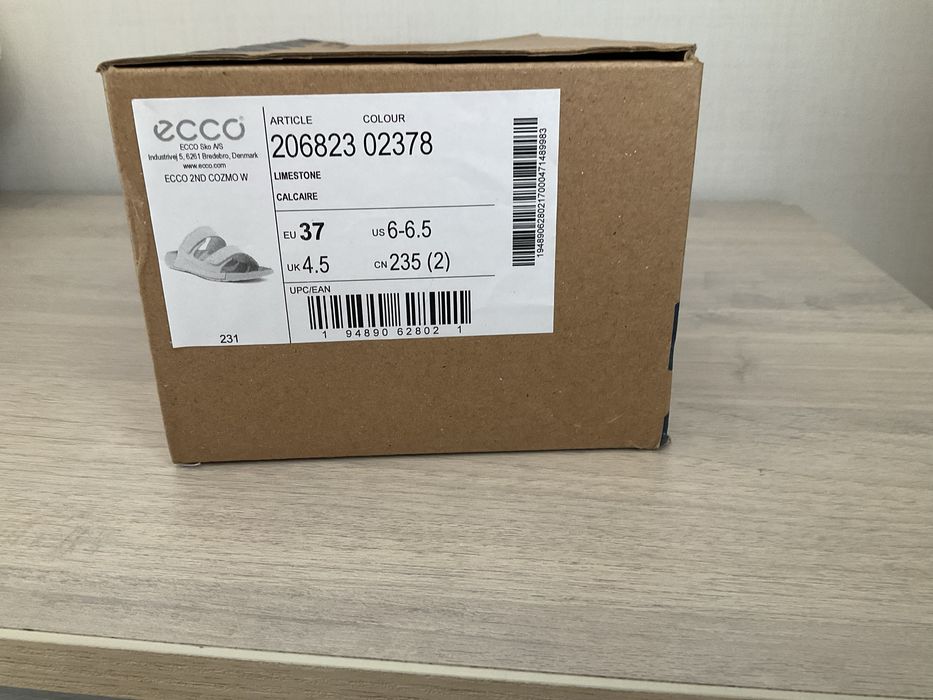 Новые шлепанцы ECCO размер 37