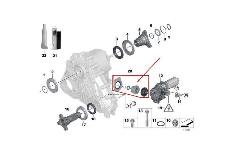 Ремонтен Комплект За Раздатъчна Кутия, Bmw, X3 E83, X5 E53 E70 E71 E90
