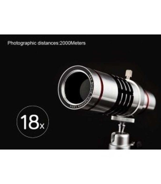 Универсален телескоп за телефон или таблет с увеличение 18х