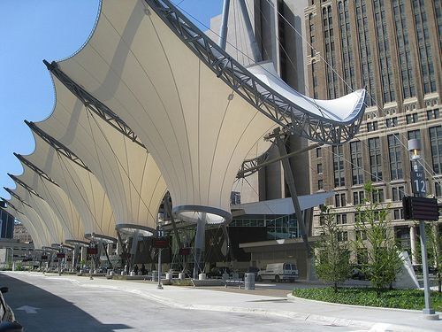 Шатры мембранные натяжные